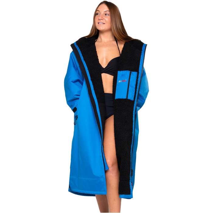 2024 Dryrobe Advance Long Sleeve Changing Robe V3 DR104 - Cobalt Blue / Black